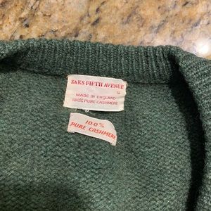 Vintage 1964 Saks 5th Ave NY cashmere sweater.